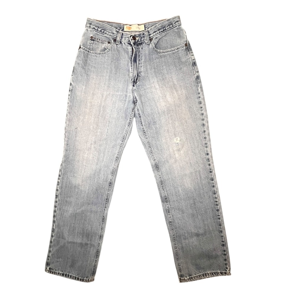 Route 66 Men Loose Fit Light Wash Distressed Cotton Denim Jeans 30x32* Skate Y2K